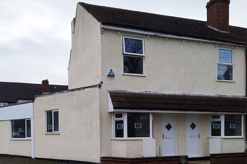 Afters photos of refurbishment of 78-80 Byrne Road by new purchaser after being compulsory purchased by the council and sold at auction