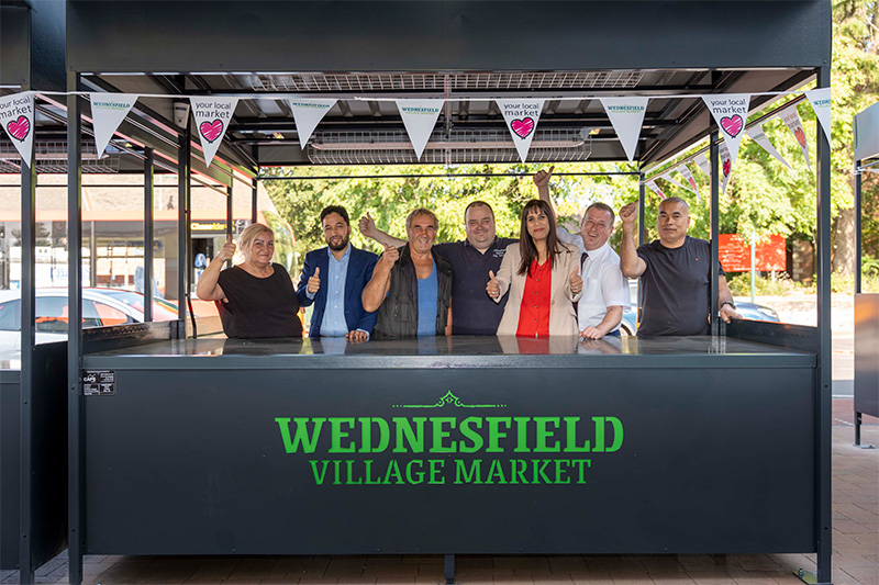 First new market stalls installed on Wednesfield High Street thanks to Pride in Place funding