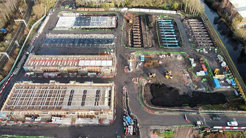 Construction Reaches 12-month Milestone at Wavensmere’s £150m Wolverhampton Canalside South