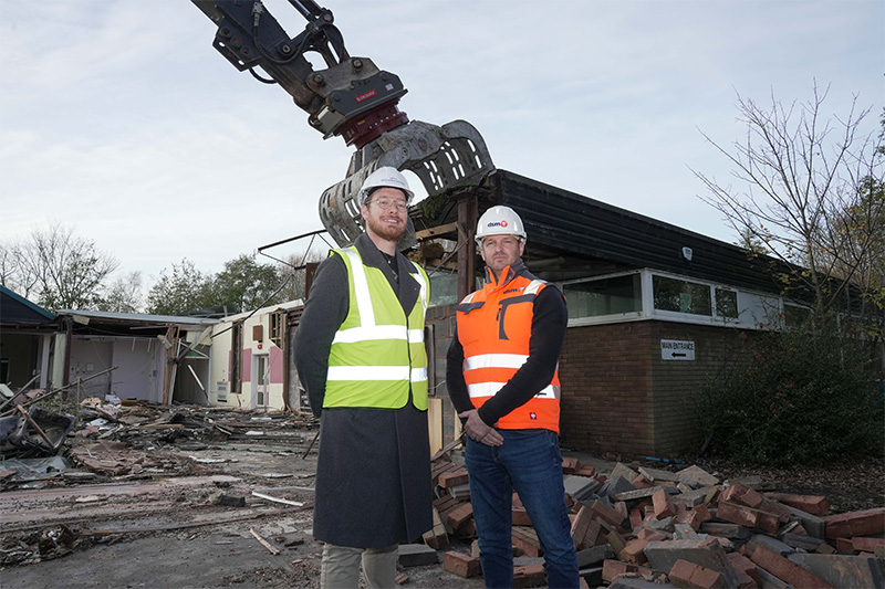 Demolition works underway on derelict East Park site to pave way for new affordable homes