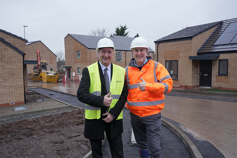 Range of 24 new council homes close to completion in Low Hill