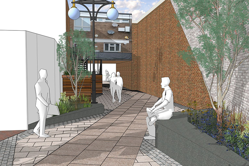 A computer-generated image of what Bealeys Fold could look like once final works are completed