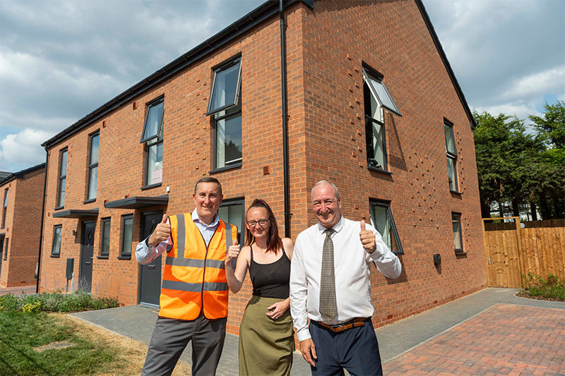 New council homes handed over to residents in Penn